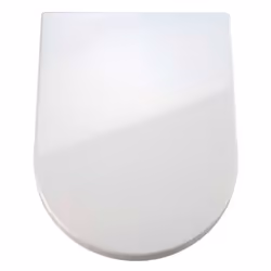 WENKO Abattant WC Premium Palma, Allongé, Abattant rigide, Blanc, Duroplast, 375 mm, 465 mm