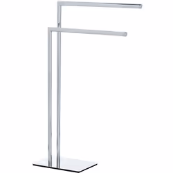 Le porte serviette sur pied Recco de WENKO convainc par sa combinaison de design futuriste et de fonctionnalité, ce qui en fa ...