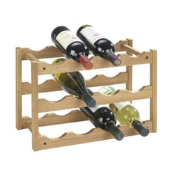 WENKO 18615100 porte-bouteilles Cave à vin 12 bouteille(s) Bois Noyer