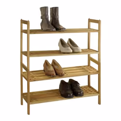 WENKO 18616100 Organisateur pour chaussures Ouvert Noyer