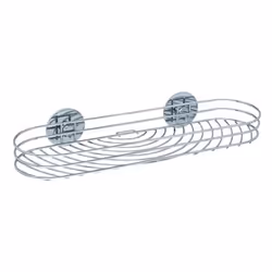 WENKO 18772100, Acier, Chrome, Mural, Panier pour douche, 380 mm, 115 mm