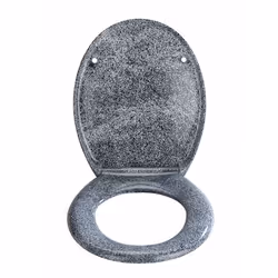 WENKO 18902100 siège de toilette Abattant rigide Duroplast Gris