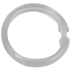 Wenko - Anneaux pour rideau de douche, lot de 12 anneaux de douche pour suspendre le rideau de douche à la barre de douche, grand format, design