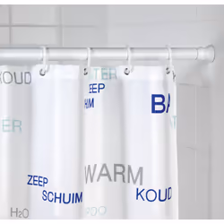 WENKO Barre De Douche Blanc 70-115cm