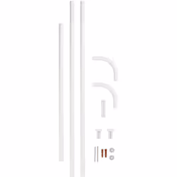 Description générale La barre d'angle de douche en aluminium blanc léger est un support universel idéal pour suspendre des ri ...