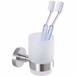 Le porte-gobelet porte-brosse à dents mural Uno Bosio de WENKO est l'accessoire idéal pour votre salle de bain moderne. Avec  ...