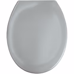 L'abattant WC premium gris clair Ottana en duroplastique, aux finitions haut de gamme et au motif design, possède un couvercl ...
