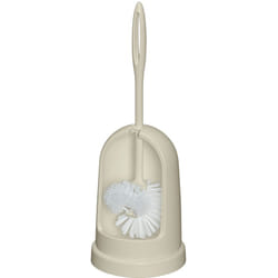 Brosse wc Standard - brosse double, Excellent Rapport Qualité/Prix, Plastique, ø 12x39 cm, beige - Wenko