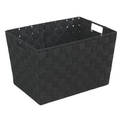 WENKO Panier salle de bain Adria rangement salle de bain M Polypropylène 35x25.5x22 cm noir
