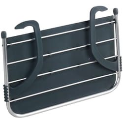 Wenko - Séchoir à linge 2 en 1 maximex aluminium gris 3 kg pliant étendoir à linge balcon et radiateur avec fonction table pratique pour petits