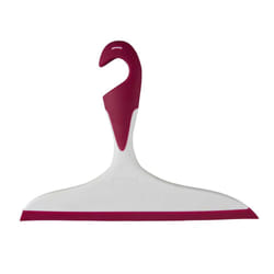 WENKO 20176100 Raclette de douche à une seule lame Rose, Blanc