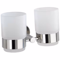 Le support de gobelets de brossage des dents Duo de la série d'accessoires de salle de bain Bosio apporte du style et de l'él ...