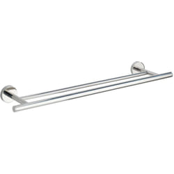 Wenko - Porte-serviettes Bosio 60 cm inox double brillant barre porte-serviettes salle de bain design inox mural élégant avec fixation sans perçage