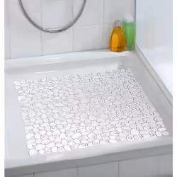 WENKO Tapis de douche Paradise Transparent 54 x 54 cm