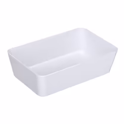 WENKO Rangement large Candy White grande, Compartiment de rangement, Blanc, Rectangulaire, Plastique, Monochromatique, Intéri ...