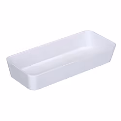 WENKO Rangement étroit Candy White estrecha, Compartiment de rangement, Blanc, Rectangulaire, Plastique, Monochromatique, Int ...