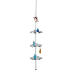 WENKO Premium étagère murale de salle de bain Aluminium, Plastique