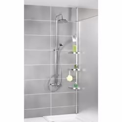 WENKO Premium étagère murale de salle de bain Aluminium, Plastique