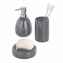 WENKO Distributeur de savon Polaris Grey