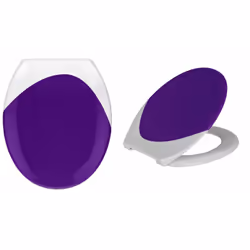 abattant wave violet/blanc