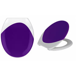 Abattant Wave Violet/blanc