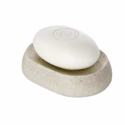 WENKO Nature Porte-savon Puro, Beige, Polyrésine, 125 mm, 89 mm, 31 mm, 192 g