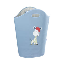 WENKO Kids Gerry panier à linge 24 L Ovale Polyester, Polypropylène (PP) Bleu