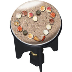 Bouchon d'évier Pluggy®, Bonde de lavabo, Cœur Sable, Laiton, ø 3,9x6,5 cm, multicolore - Wenko