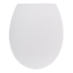 Abattant WC - WENKO - Cento - Duroplast antibactérien - Fixation en acier inox - Déclipsable