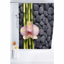 WENKO Spa rideau de douche Anneau Polyester Multicolore