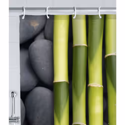 WENKO Spa rideau de douche Anneau Polyester Multicolore