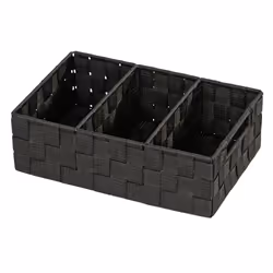 WENKO Adria, Compartiment de rangement, Noir, Rectangulaire, Plastique, Polypropylène (PP), Monochromatique, 320 mm