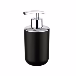 WENKO Distributeur de savon Brasil Noir, 73 mm, 90 mm, 165 mm, 147 g