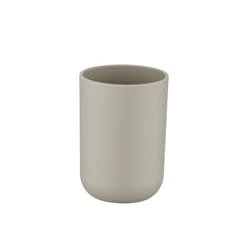 WENKO Colours Gobelet à dents Brasil Taupe