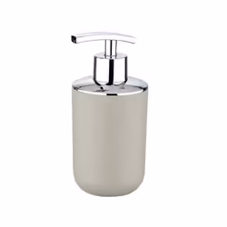 WENKO Distributeur de savon Brasil Taupe, 73 mm, 90 mm, 165 mm, 147 g