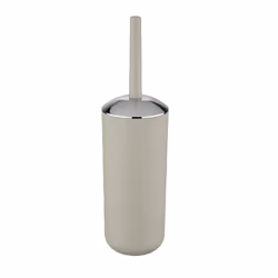WENKO Ensemble WC Brasil Taupe, Support et brosse pour toilettes, Taupe, Élastomère thermoplastique (TPE), 100 mm, 100 mm, 37 ...