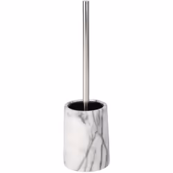 Ensemble de salle de bain inspiré de la nature+brosse WC. Schéma de couleurs grises. Complément pratique et élégant à n'impor ...
