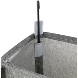 Wenko - Panier à linge Corno Prime noir-blanc