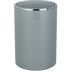 Wenko - Poubelle Inca 5L gris basculant salle de bain accessoires salle de bain poubelle plastique poubelle salle de bain design poubelle 5 litres