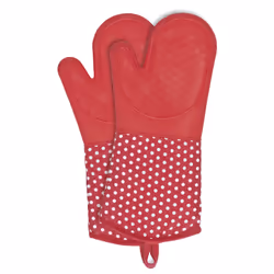 WENKO Gants de cuisine Silicone Rouge 1 paire
