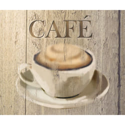 Crédence de cuisine 'Café' Wenko Fond de hotte, Protège les murs des éclaboussures de cuisson, Résistant aux chocs, Hygiénique, Verre trempé,