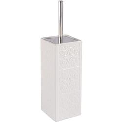 Brosse wc céramique Cordoba, brosse wc, brosse wc noire, Céramique, 35x9,5x9,5cm, blanc - Wenko