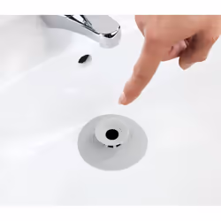 Ustensile très pratique pour fermer et ouvrir facilement dun seul geste la bonde de votre lavabo, évier ou baignoire. Dune si ...