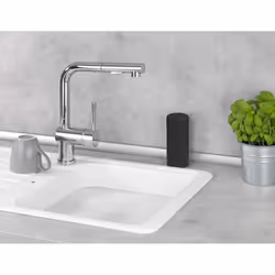 WENKO Easy Squeez-e Distributeur de savon 0,25 L Noir