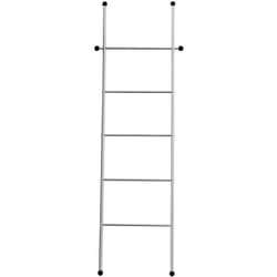 Wenko - Porte-serviettes échelle inox argenté 5 barres 158 cm porte-serviettes salle de bain design porte-serviettes sur pied échelle serviette inox