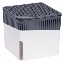 Raumentfeuchter Cube 1000g 16,5x15,7x16,5cm weiss grau Hauteur 15.7 cm Mélange de matériaux Kunststoff Adapté à l'induction n ...