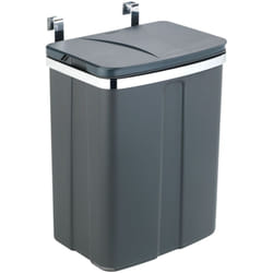 Wenko - Poubelle de Porte, Poubelle à Suspendre 12l sur Les Portes, tiroirs et Placards, pour la Salle de Bain et la Cuisine, Fixation sans perçage,