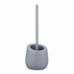 WENKO Badi, Support et brosse pour toilettes, Gris, Vitrocéramique, 380 mm, 13,5 cm