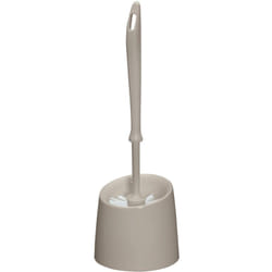 Brosse wc Economic, Excellent rapport qualité/prix, Plastique, ø 12x39 cm, taupe - Wenko