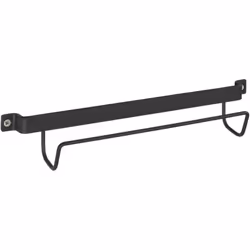 La robuste console murale pour escabeau pliant est fabriquée en métal de qualité supérieure verni noir et elle tient à portée ...